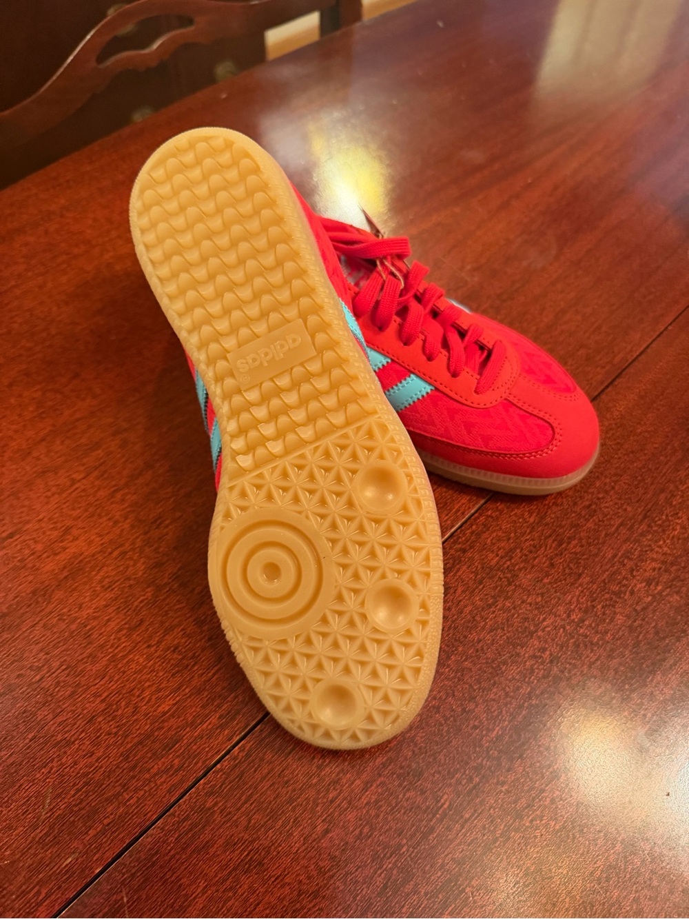 NWT adidas Samba OG
Red Pulse Aqua (Women's 6.5) - Picture 4 of 7